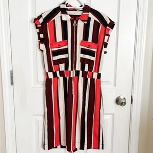 Retro Striped Dress | Express | Small
